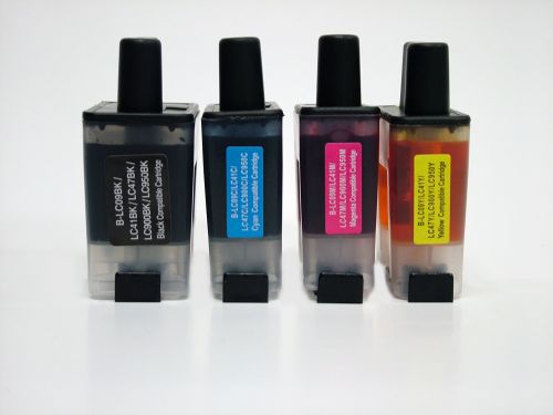 Brother LC900BK/C/M/Y-COM Compatible Colour InkJet Cartridge