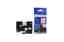 Load image into Gallery viewer, Brother TZe-122-COM Compatible Label Tape 8m(l) x 9mm(w) Red on Transparent