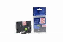 Load image into Gallery viewer, Brother TZe-132-COM Compatible Label Tape 8m(l) x 12mm(w) Red on Transparent
