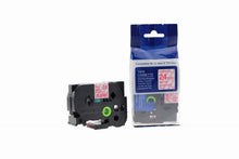 Load image into Gallery viewer, Brother TZe-152-COM Compatible Label Tape 8m(l) x 24mm(w) Red on Transparent