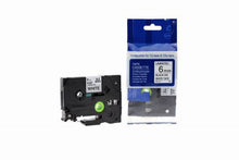 Load image into Gallery viewer, Brother TZe-211-COM Compatible Label Tape 8m(l) x 6mm(w) Black on White