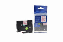 Load image into Gallery viewer, Brother TZe-222-COM Compatible Label Tape 8m(l) x 9mm(w) Red on White