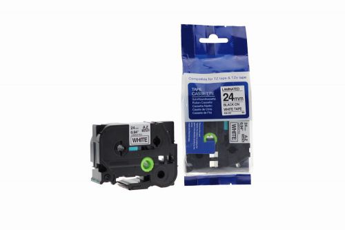 Brother TZe-251-COM Compatible Label Tape 8m(l) x 24mm(w) Black on White
