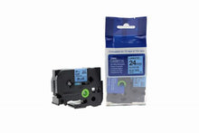 Load image into Gallery viewer, Brother TZe-551-COM Compatible Blue Label Tape 8m(l) x 24mm(w) Black on Blue