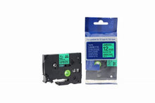Load image into Gallery viewer, Brother TZe-731-COM Compatible Label Tape 8m(l) x 12mm(w) Black on Green