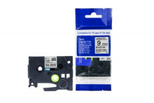 Load image into Gallery viewer, Brother TZe-921-COM Compatible Label Tape 8m(l) x 9mm(w) Black on Silver