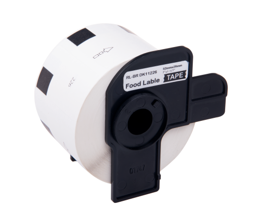 Brother DK-11226-COM Compatible Printer Labels 1000 Labels Roll (52mm x 29mm) w/ plastic spool and holder