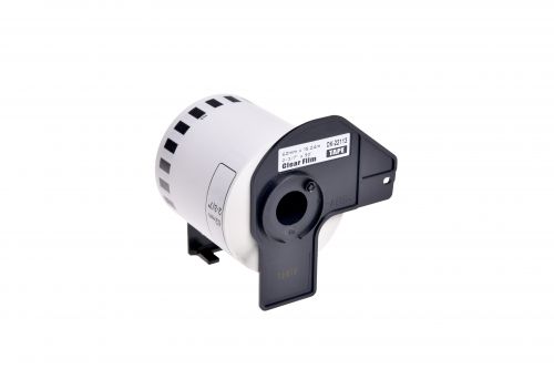Brother DK22113-COM Compatible Printer Labels 62mm x 15.24m w/ plastic spool and holder
