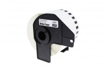 Load image into Gallery viewer, Brother DK-22205-COM Compatible Printer Labels 62mm x 30.48m Thermal Paper Roll w/ plastic spool and holder