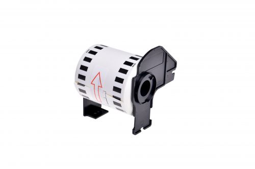 Brother DK-22606-COM Compatible Printer Labels 62mm x 15.24m w/ plastic spool and holder