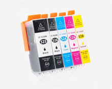 Load image into Gallery viewer, Canon PGI525BK/CLI526BK/C/M/Y-COM Compatible Colour InkJet Cartridge