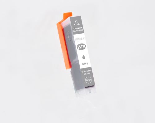 Canon CLI-551XLGY-COM Compatible Grey InkJet Cartridge 14ml (700 pages)