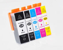 Load image into Gallery viewer, Canon PGI520BK/CLI521BK/C/M/Y-COM Compatible Colour InkJet Cartridge