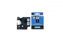 Load image into Gallery viewer, Dymo 45010-COM Compatible Label Tape 7m(l) x 12mm(w) Black on Transparent