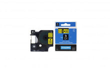 Load image into Gallery viewer, Dymo 45018-COM Compatible Label Tape 7m(l) x 12mm(w) Black on Yellow