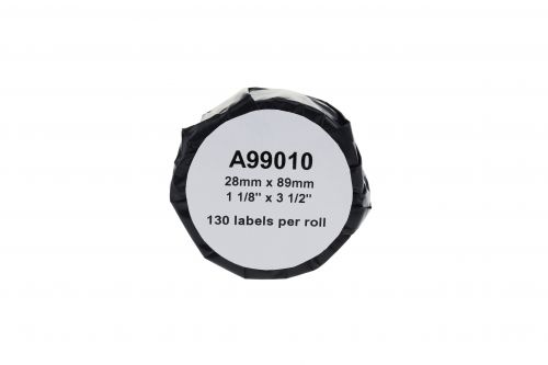 Dymo 99010-COM Compatible Printer Labels 130 labels Pack (28mm x 89mm)