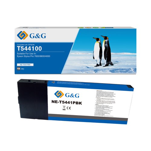 Epson T544100-COM Compatible Black InkJet Cartridge 220ml