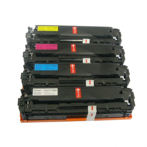 Hewlett Packard CE322A-COM Compatible Yellow Toner Cartridge (1300 pages)