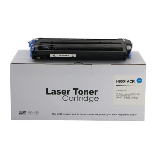 Hewlett Packard Q6001A-COM Compatible Cyan Toner Cartridge (2500 pages)