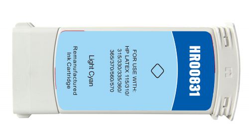 Hewlett Packard CZ698A-COM Compatible Cyan InkJet Cartridge 775ml