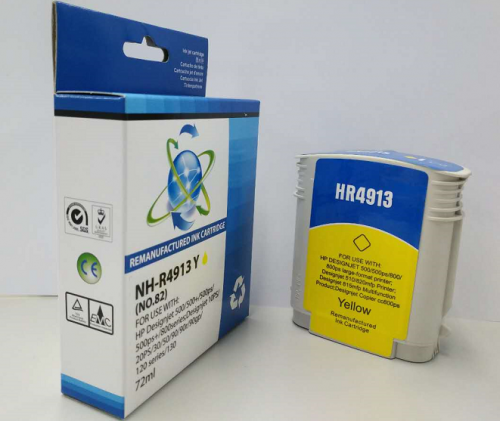 Hewlett Packard C4913A-COM Compatible Yellow InkJet Cartridge 69ml