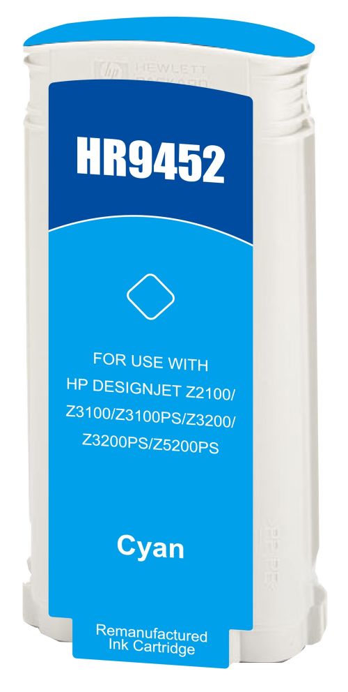 Hewlett Packard C9452A-COM Compatible Cyan InkJet Cartridge 130ml