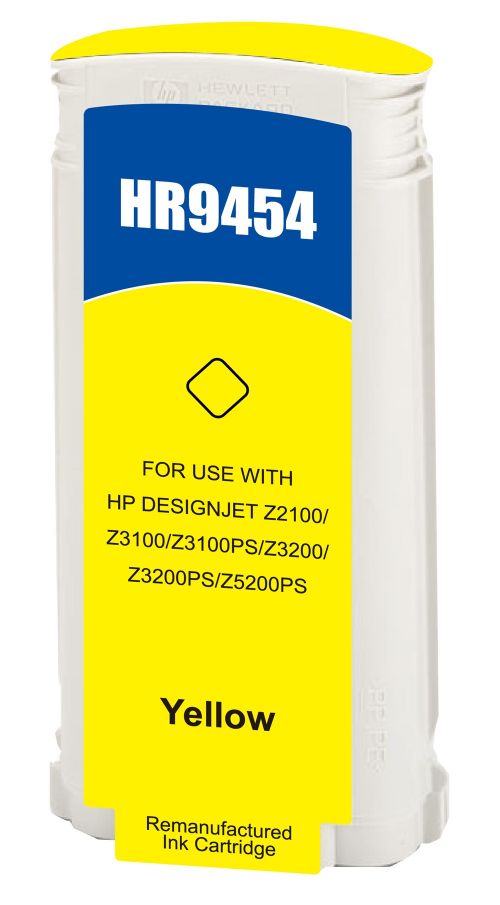 Hewlett Packard C9454A-COM Compatible Yellow InkJet Cartridge 130ml