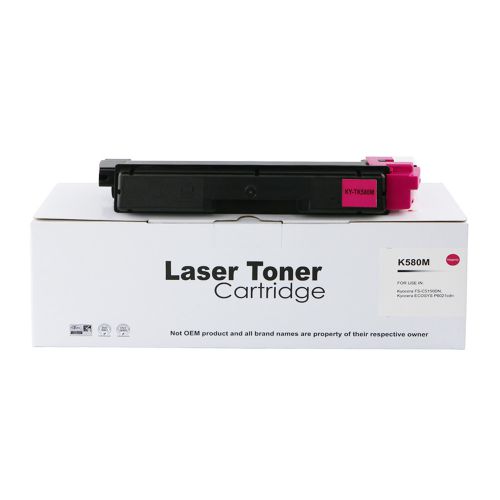 Kyocera Mita TK580M-COM Compatible Magenta Toner Cartridge (2800 pages)