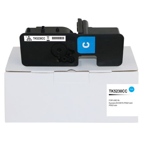 Kyocera Mita TK5230C-COM Compatible Cyan Toner Cartridge (2200 pages)