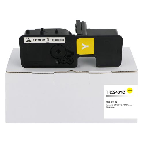 Kyocera Mita TK5240Y-COM Compatible Yellow Toner Cartridge (3000 pages)