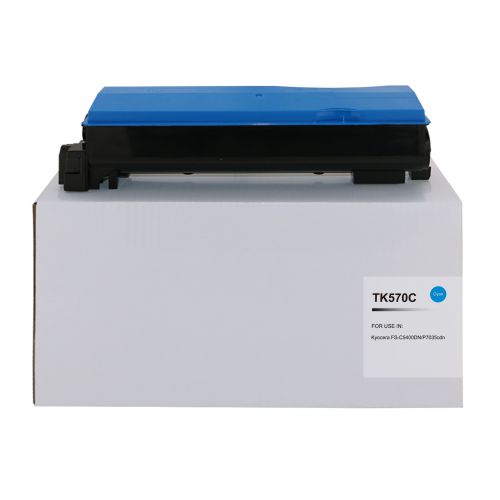 Kyocera Mita TK570C-COM Compatible Cyan Toner Cartridge (12000 pages)