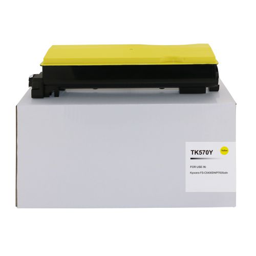 Kyocera Mita TK570Y-COM Compatible Yellow Toner Cartridge (12000 pages)