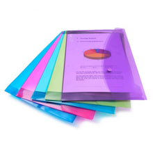 Load image into Gallery viewer, Rapesco Bright Popper Wallet Foolscap Assorted Colours PK5