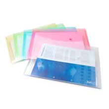 Load image into Gallery viewer, Rapesco Pastel Popper Wallet Foolscap Assorted Colours PK5