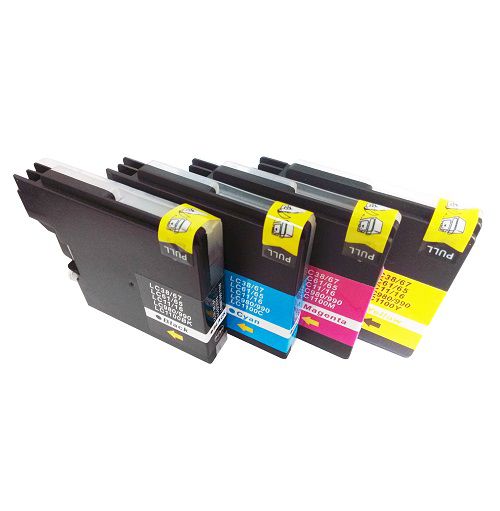 Brother LC1100BK/C/M/Y-COM Compatible Colour InkJet Cartridge