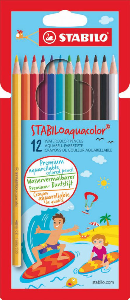 Stabilo Aquacolor Water Colour Pencils PK12