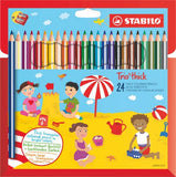 Stabilo Trio Thick Colouring Pencils PK24