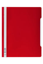 Load image into Gallery viewer, Durable Clear View Report Folder ExWide A4 Red 257003 (PK50)