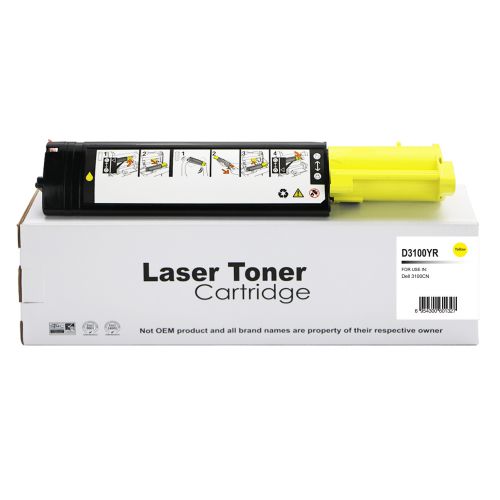 Dell 593-10063-COM Compatible Yellow Toner Cartridge (4000 pages)