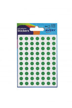 Load image into Gallery viewer, Avery Coloured Labels Round 8mm DIA Green (560 Labels)  PK10