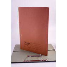Load image into Gallery viewer, Guildhall 38mm Transfer Spring Files Foolscap Orange PK25