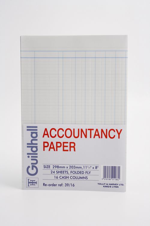 Guildhall Account Paper 16 Column 240 sheets 39/16Z