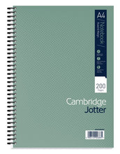 Load image into Gallery viewer, Cambridge Jotter Wirebound Notebook A4 200 pages GN PK3