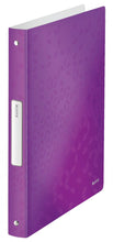 Load image into Gallery viewer, Leitz WOW 4-O Ringbinder A4 PP 25mm Purple PK10