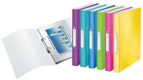 Leitz WOW 2-O Ringbinder A4 PP 25mm Assorted PK12