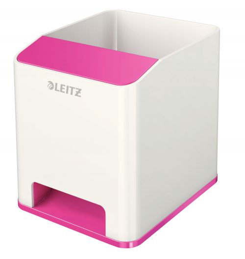 Leitz WOW Duo Colour Sound Pen Holder Pink 536310023 (PK1)