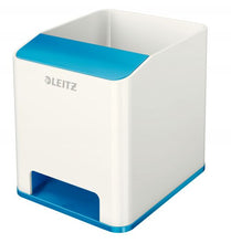 Load image into Gallery viewer, Leitz WOW Duo Colour Sound Pen Holder Blue 536310036 (PK1)