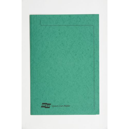 Europa Square Cut Folder 349x242mm Green PK50