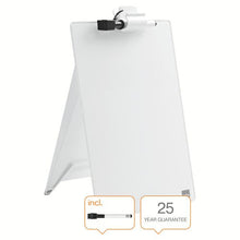 Load image into Gallery viewer, Nobo Glass Desktop Whiteboard Easel Brilliant White