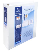 Load image into Gallery viewer, Exacompta Krea 4D Ring Binder A4 Maxi 90mm Spine WH PK10